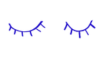 Mind Illustration Eyelids Blue RGB